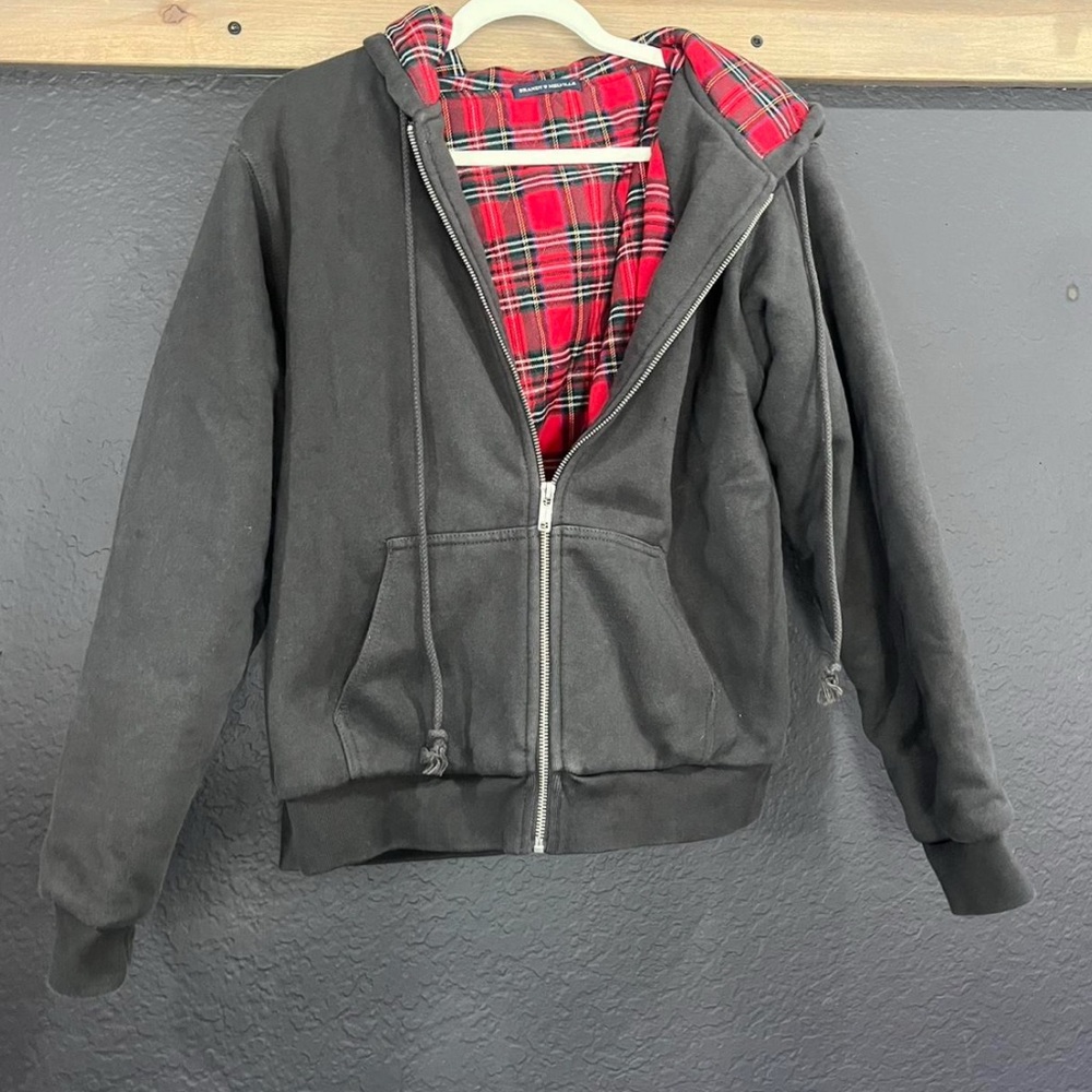 Brandy Melville Red Plaid Jacket
